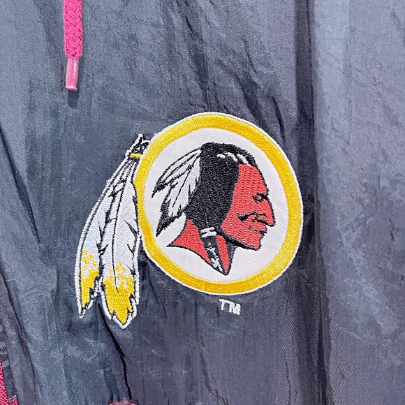 Washington Redskins Vintage Nylon Puffer Jacket Embroidered Logo 7 Mens Large - Picture 4 of 11
